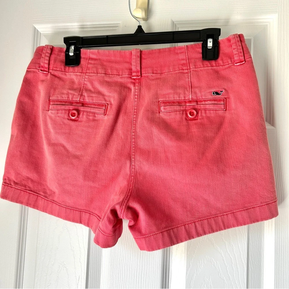 Vineyard Vines Coral Denim Shorts